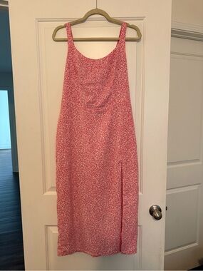 Pink Floral Slip Dress